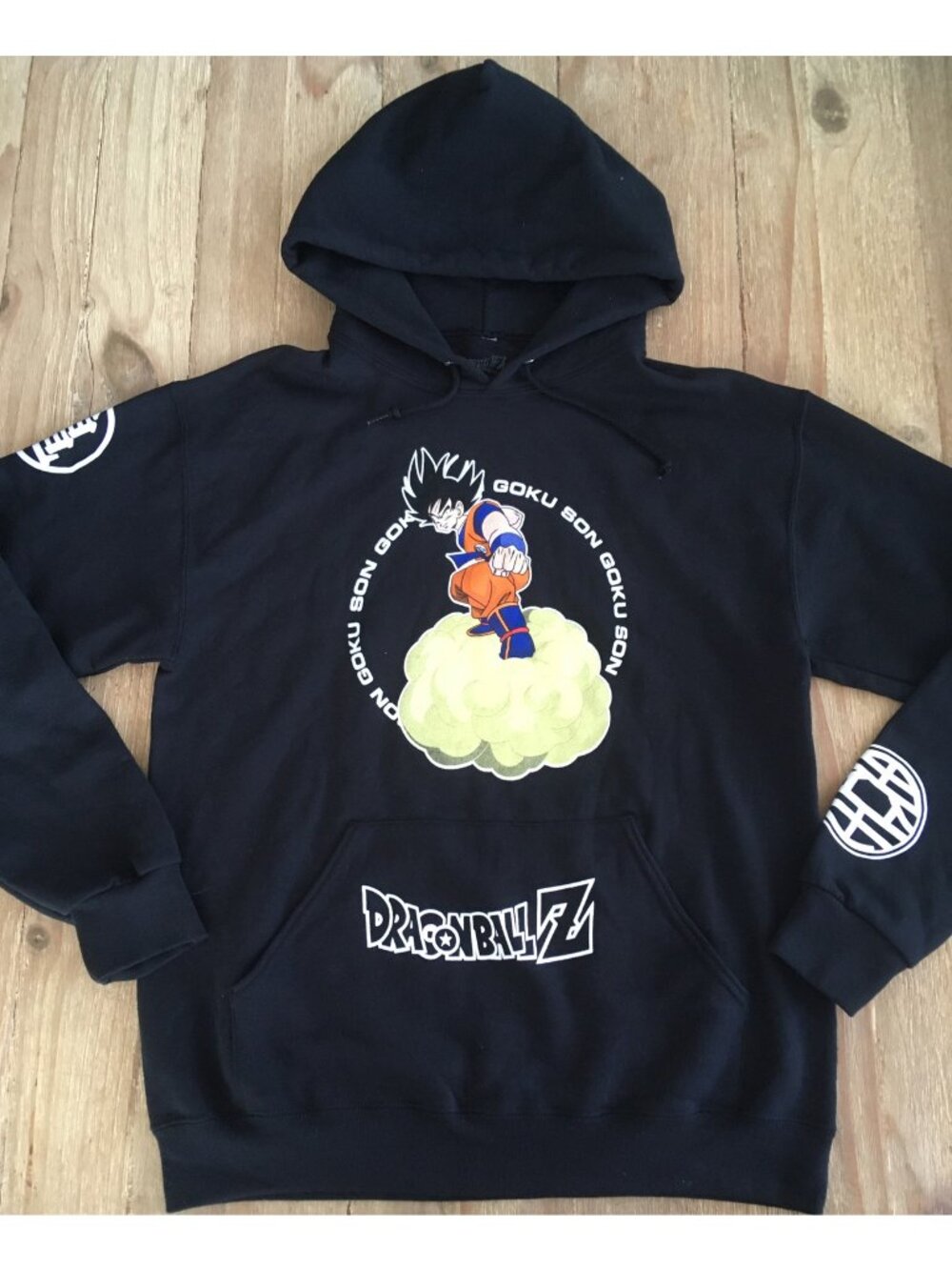 DRAGON BALL Z Black Hoodie Size Medium Bird Studio Son Goku